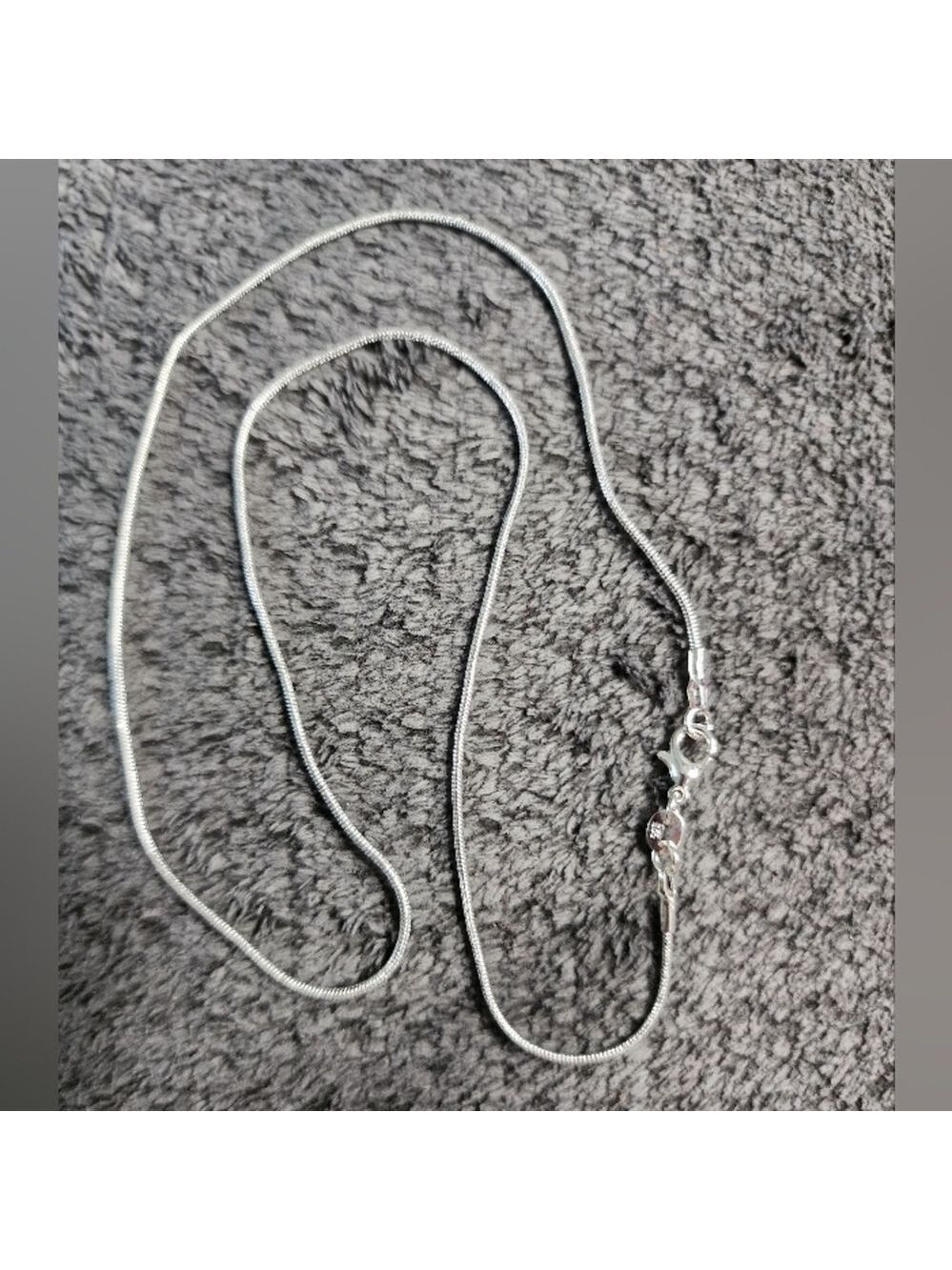 Sterling Silver Snake Chain Necklace 925 - Picture 3 of 5
